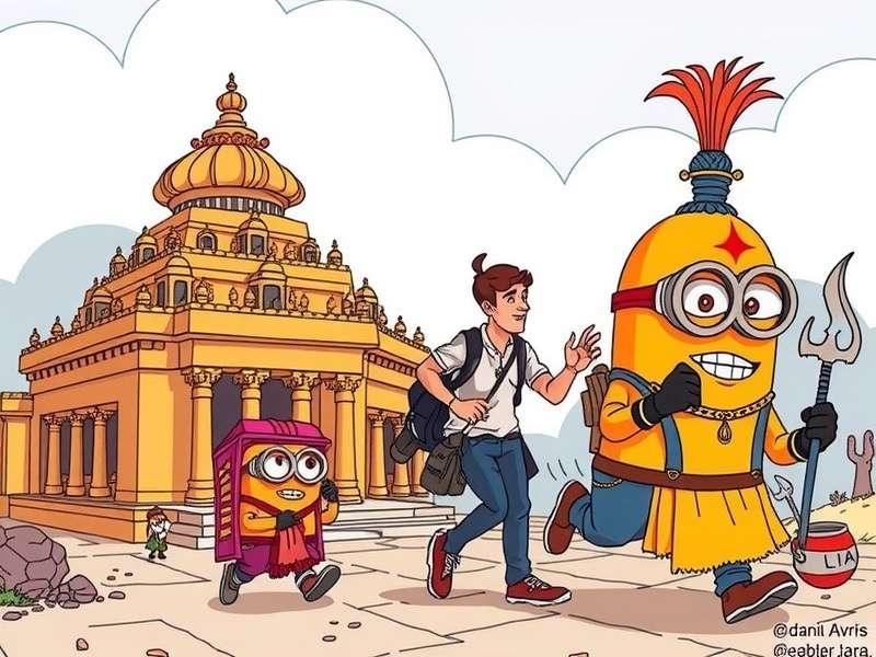 Temple Run Minion Coloring Dave गेम स्क्रीनशॉट