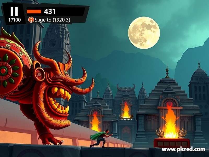 Temple Run 3D Unblocked 666 गेमप्ले