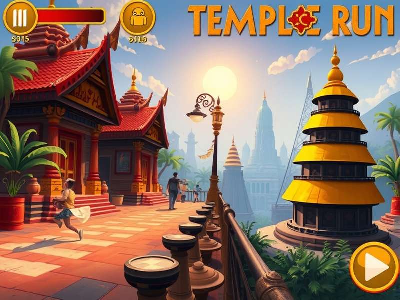Temple Run स्टैटिस्टिक्स ग्राफ