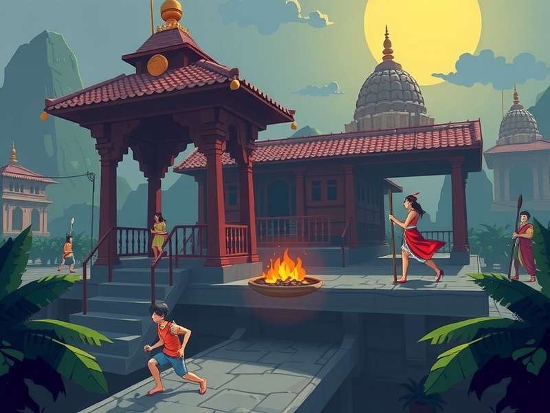 Temple Run Game Background Sound Visualization