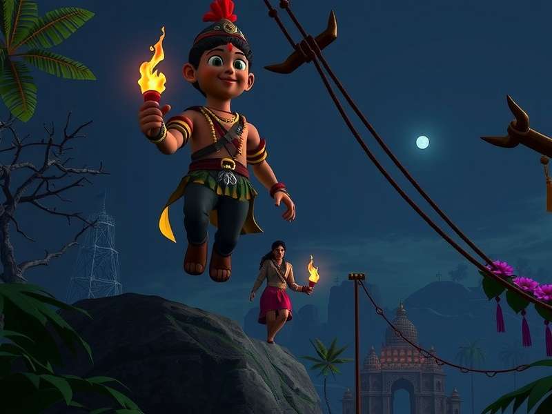 Temple Run 2VR Darkest Night गेमप्ले स्क्रीनशॉट