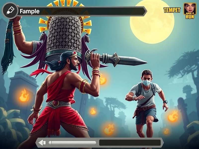 Temple Run FlashBoy TVing App गेमप्ले