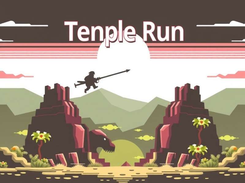 Temple Run Commodore 64 Logo Evolution