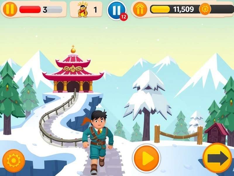 Temple Run Snow Poki Unblocked गेमप्ले