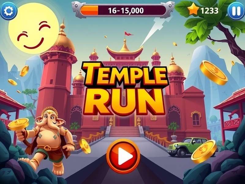 Temple Run Game Money Earning App Interface