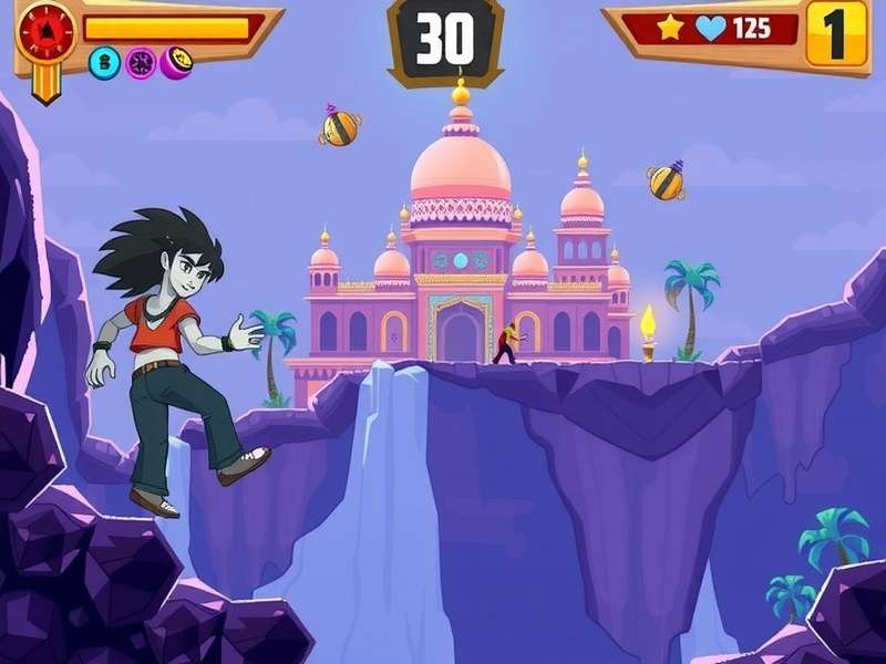 Temple Run Game Mixer gameplay screenshot