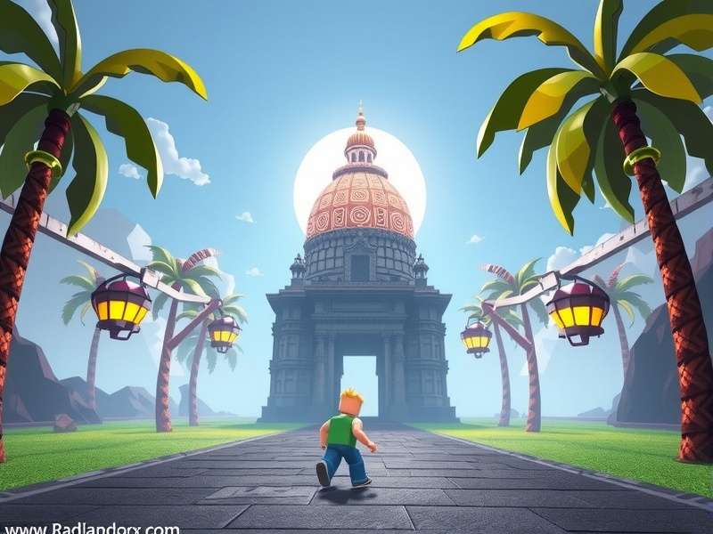 Temple Run in Roblox gameplay screenshot