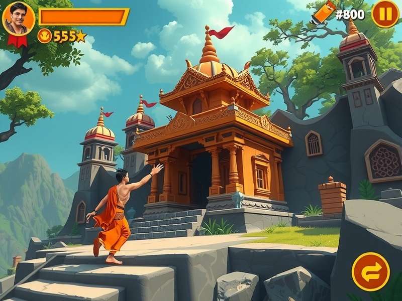 Temple Run Karma Lee gameplay screenshot