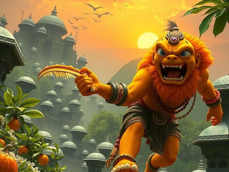 Temple Run Annoying Orange गेमप्ले स्क्रीनशॉट