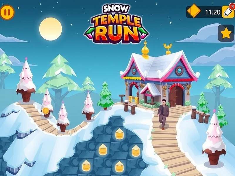 Snow Temple Run OZ Mod APK गेमप्ले