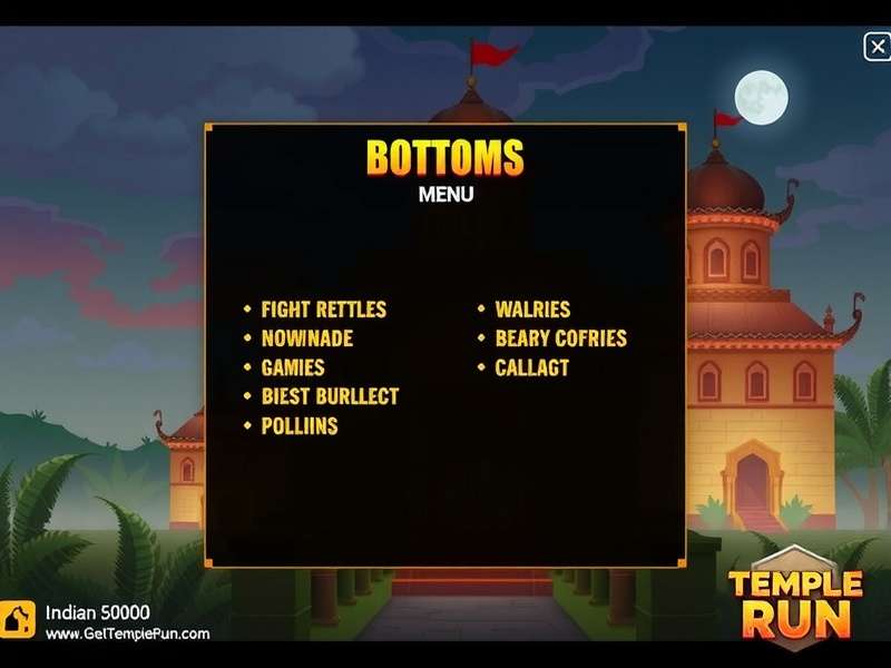 Temple Run Bottoms Up Menu गेमप्ले