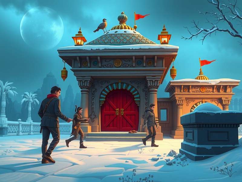 Temple Run Frozen Shadows gameplay screenshot