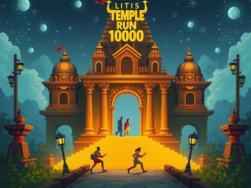 Temple Run Night Mode Gameplay