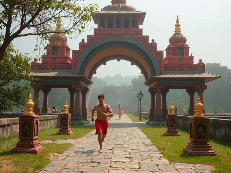 टेंपल रन हैंड जेस्चर गेमप्ले