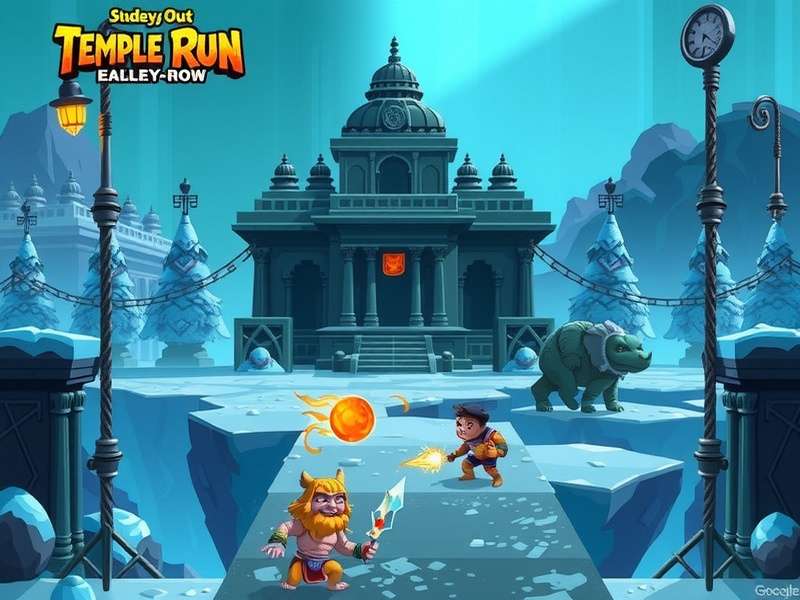 Temple Run Frozen Shadows 2 गेमप्ले स्क्रीनशॉट