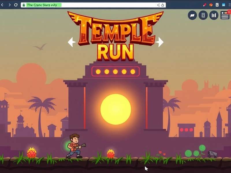Temple Run Developer Console Chrome Interface