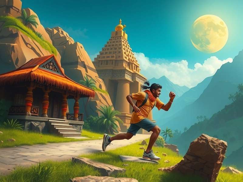 Temple Run Earth Day Game Screenshot