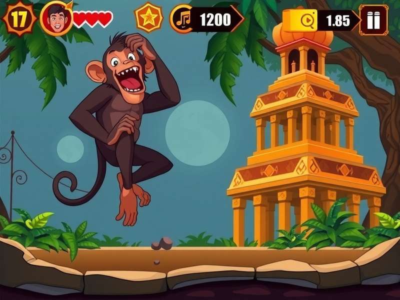 Temple Run बंदर डांस करते हुए