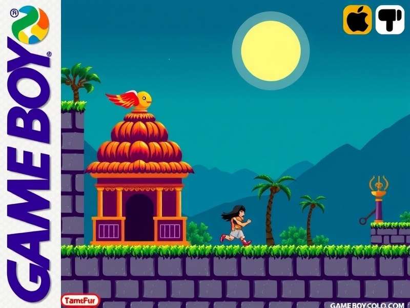 Temple Run Gameboy Color gameplay screenshot