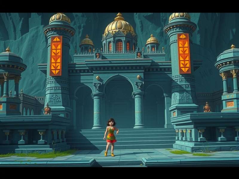 Temple Run Girl David Bowie गेम स्क्रीनशॉट
