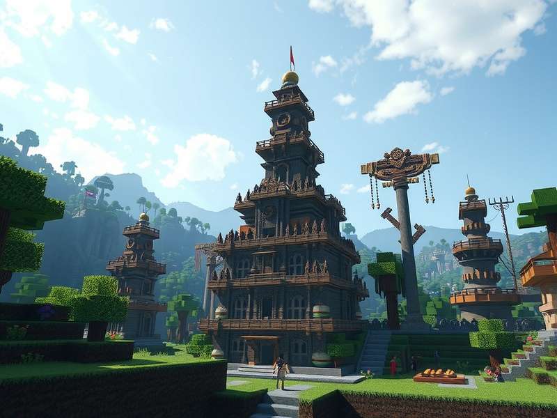 Temple Run Totems Minecraft Gameplay