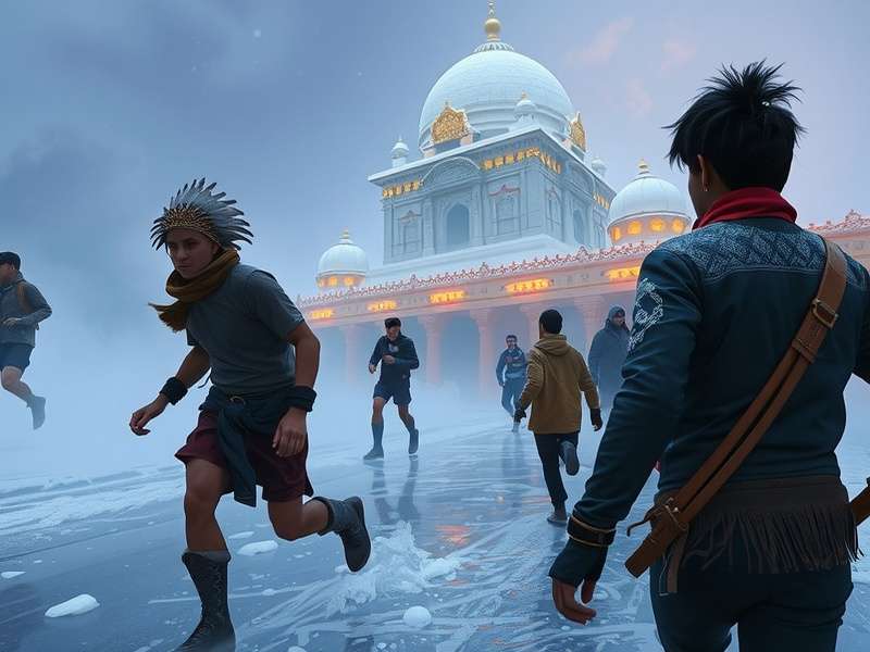 Temple Run Ice Festival Gameplay