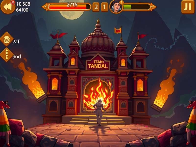 Temple Run Death Animation Example