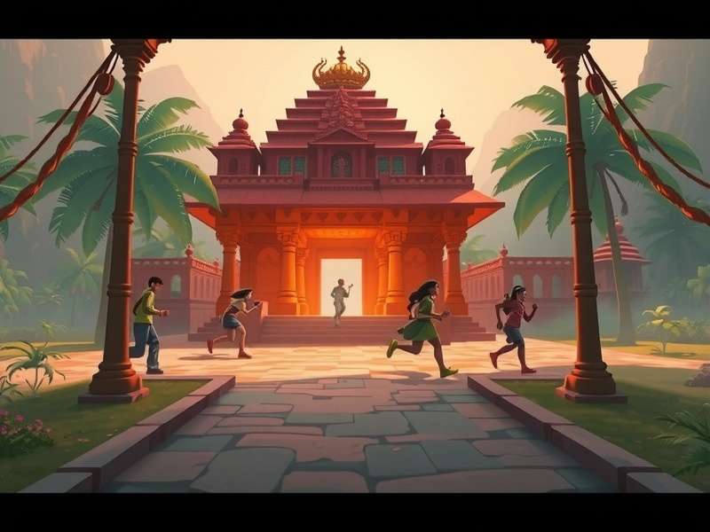 Temple Run in Poki gameplay screenshot