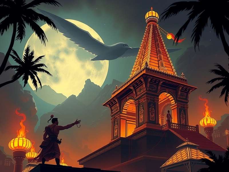 Temple Run Game Main Character Running