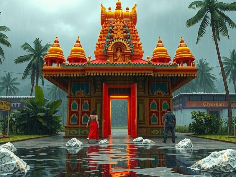 Temple Run 500 Rain गेमप्ले स्क्रीनशॉट