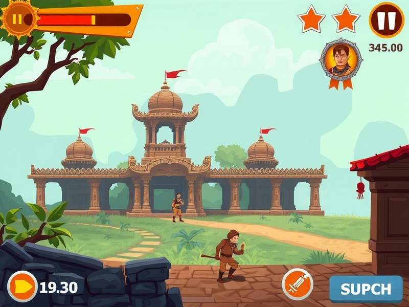 Temple Run Interface Flooring डिज़ाइन और लेआउट