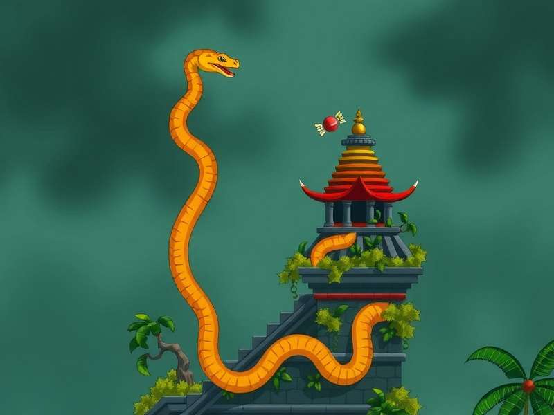 Temple Run Snake Map gameplay screenshot