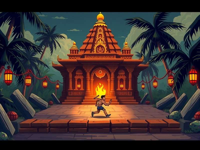 Temple Run turning animation