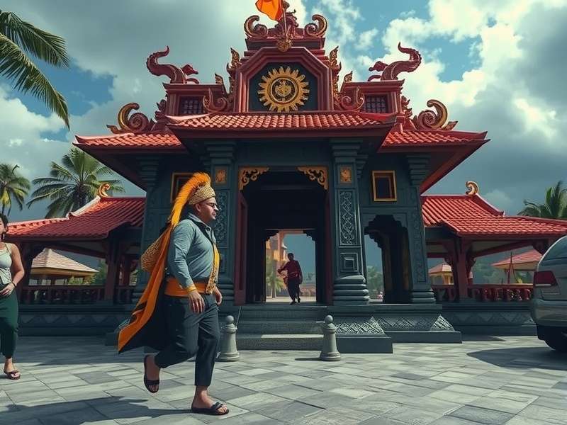 Sleman Temple Run gameplay screenshot