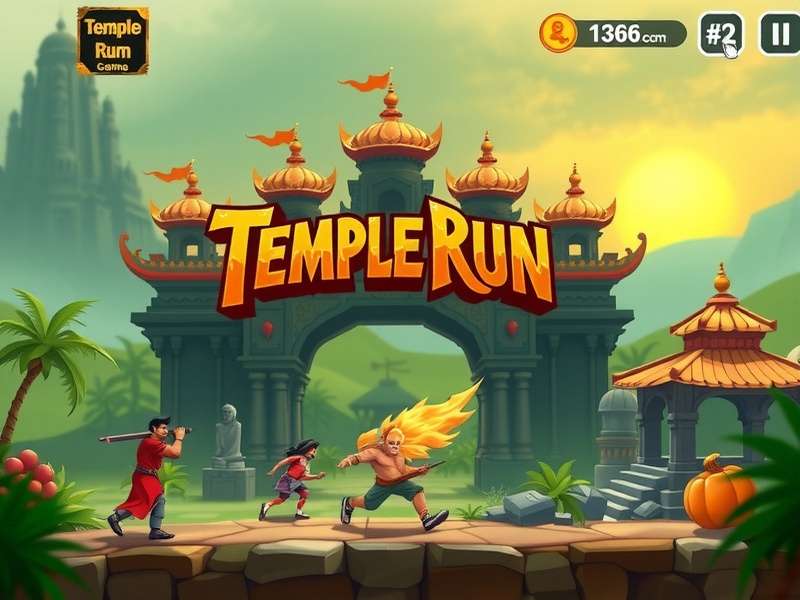 Temple Run Gameplay 1366 स्क्रीनशॉट