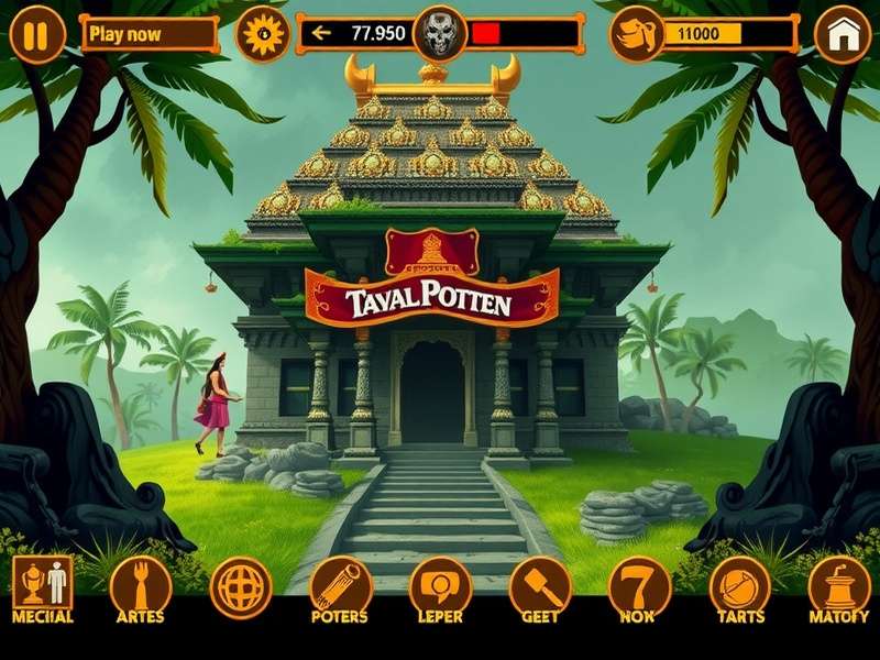 Temple Run Hacked Game इंटरफेस