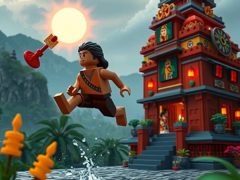 Temple Run 2 Lego Gameplay Screenshot