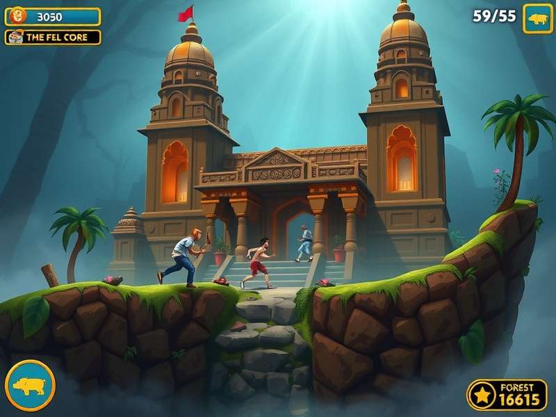 Temple Run Forest Gameplay screenshot