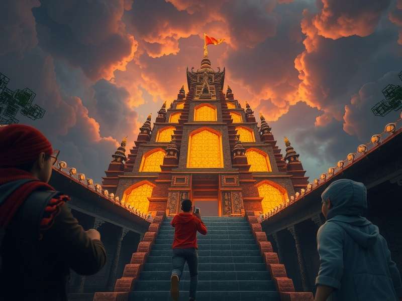 Temple Run Minecraft गेमप्ले