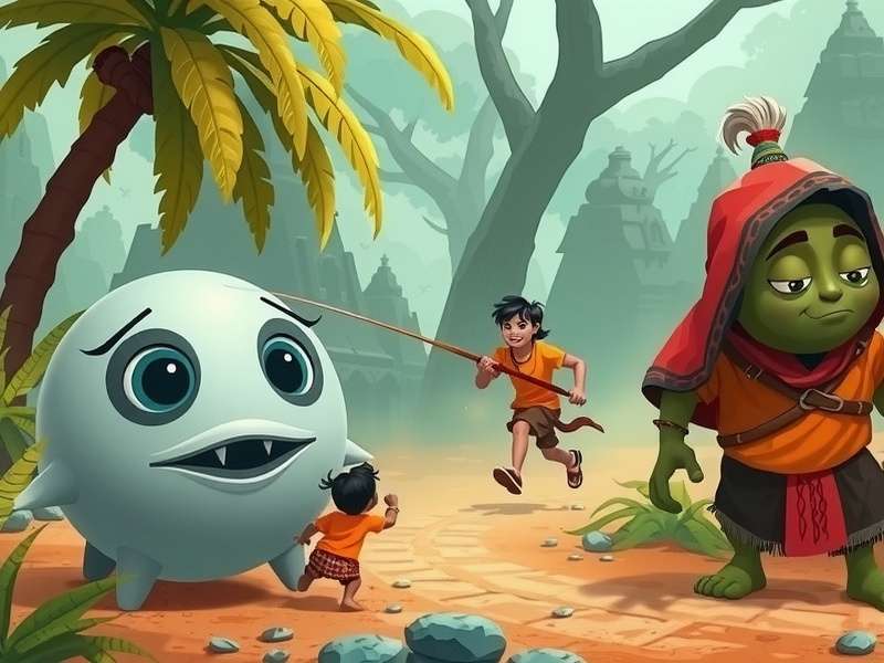 Temple Run Nickelodeon गेमप्ले स्क्रीनशॉट