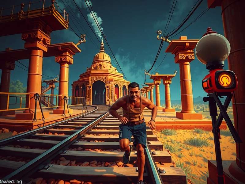 Temple Run 2 Train gameplay screenshot