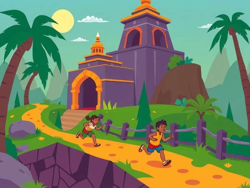 Temple Run 90s Cartoons Collage