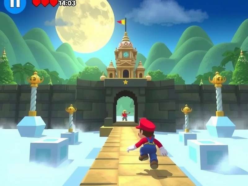 Temple Run Mario गेमप्ले स्क्रीनशॉट