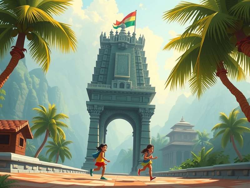 Temple Run Poki Holio gameplay screenshot