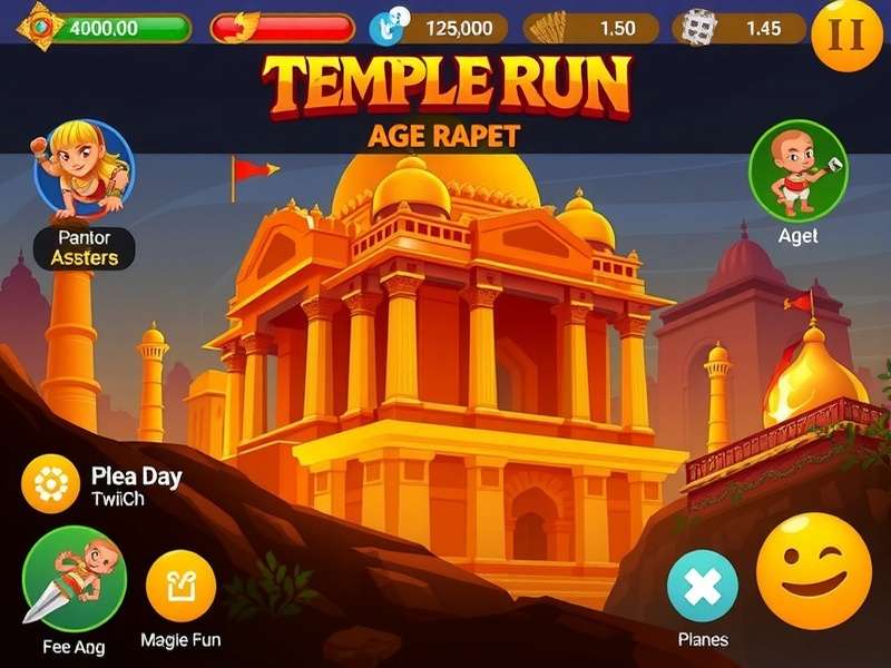 Temple Run Character Running