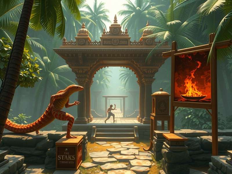 Temple Run Jungle Snake गेमप्ले स्क्रीनशॉट