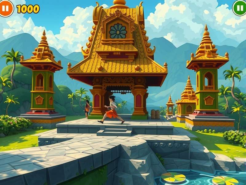 Snokido Temple Run 2 gameplay screenshot
