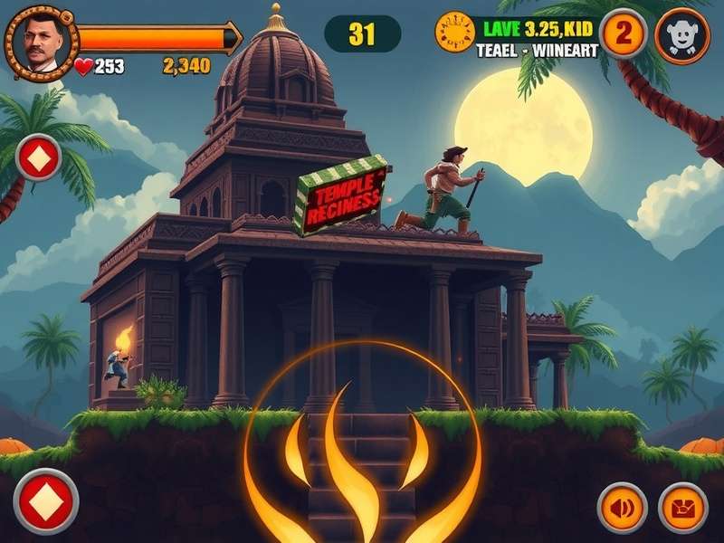 Temple Run iOS गेमप्ले स्क्रीनशॉट