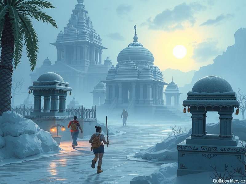 Temple Run Frozen Shadows गेमप्ले स्क्रीनशॉट