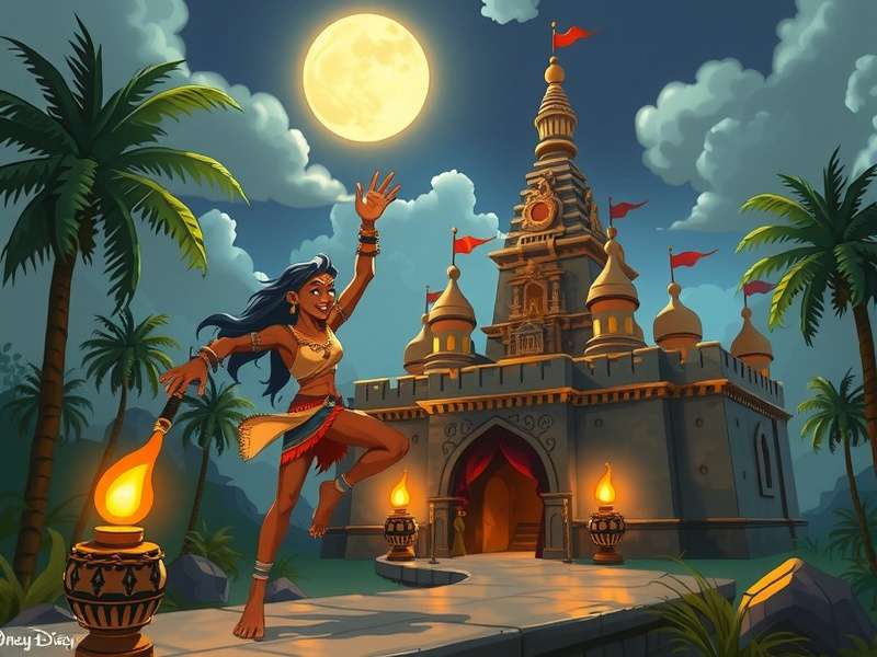 Temple Run Disney Ozzy गेमप्ले स्क्रीनशॉट